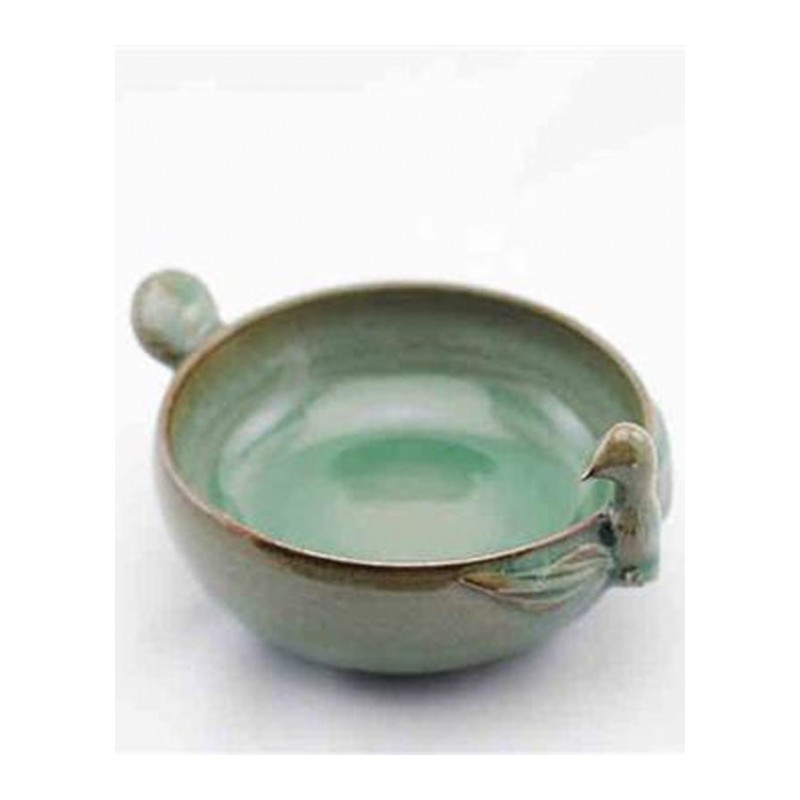 龙泉青瓷馆藏复制 鸟形杯 收纳杯 茶杯 翠青釉品茗杯