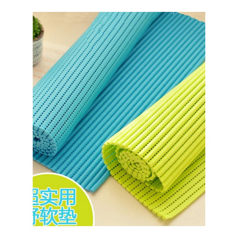 可裁剪加厚防水泡PVC防滑地垫橱柜垫 客厅卧室浴室进垫子(44*68)颜色随机