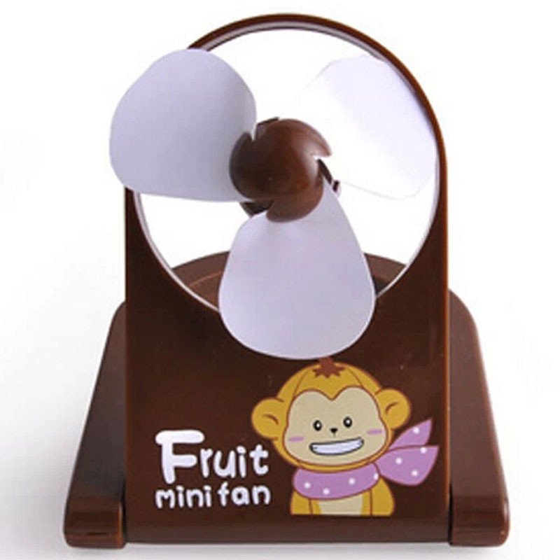 伊品堂 创意USB迷你折叠风扇 可爱糖果色动物卡通小风扇颜色随机