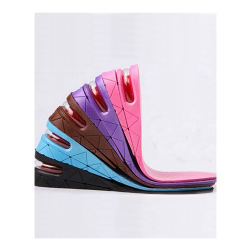 增高鞋垫 男女士式内增高 全垫可节3/5厘米紫色2层增高