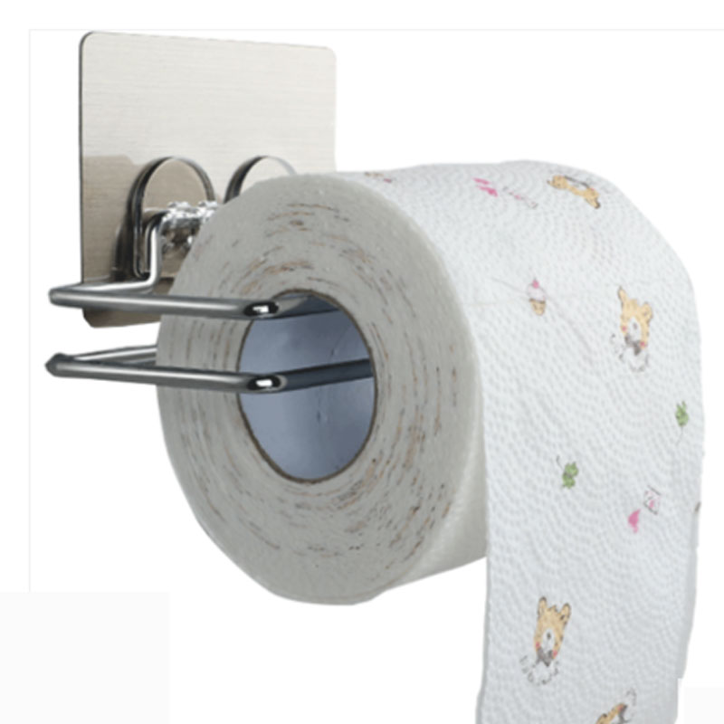 免打孔卷纸架厨房纸巾架厕所卷纸筒卫生间厕纸架卫生纸架创意简约家居家用收纳用品