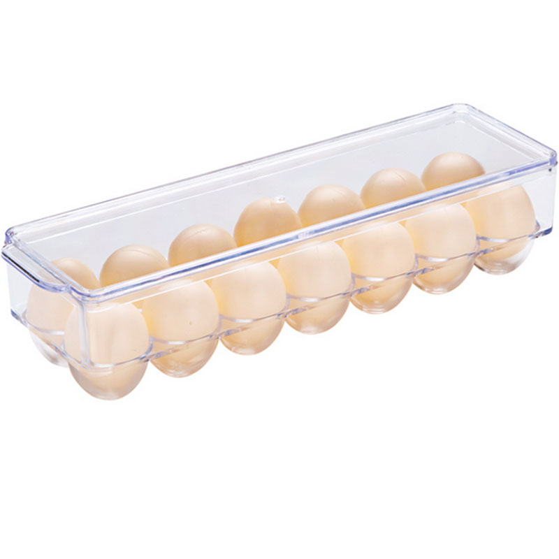 冰箱侧鸡蛋盒家用透明鸡蛋格 厨房放鸡蛋的收纳盒保鲜盒鸡蛋架通用简约鸡蛋保鲜盒家用