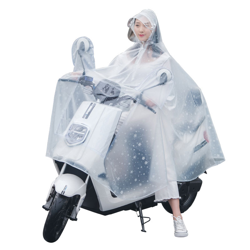 雨衣电瓶车成人电动摩托骑行自行车雨披加大加厚男女单人生活日用晴雨用具雨披雨衣