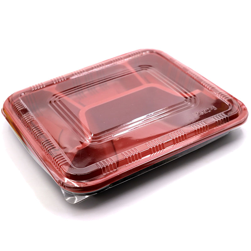 一次性餐盒分格便当外卖盒快餐盒饭饭盒打包盒两三四格长方形带盖家居器皿饭盒便当盒商用