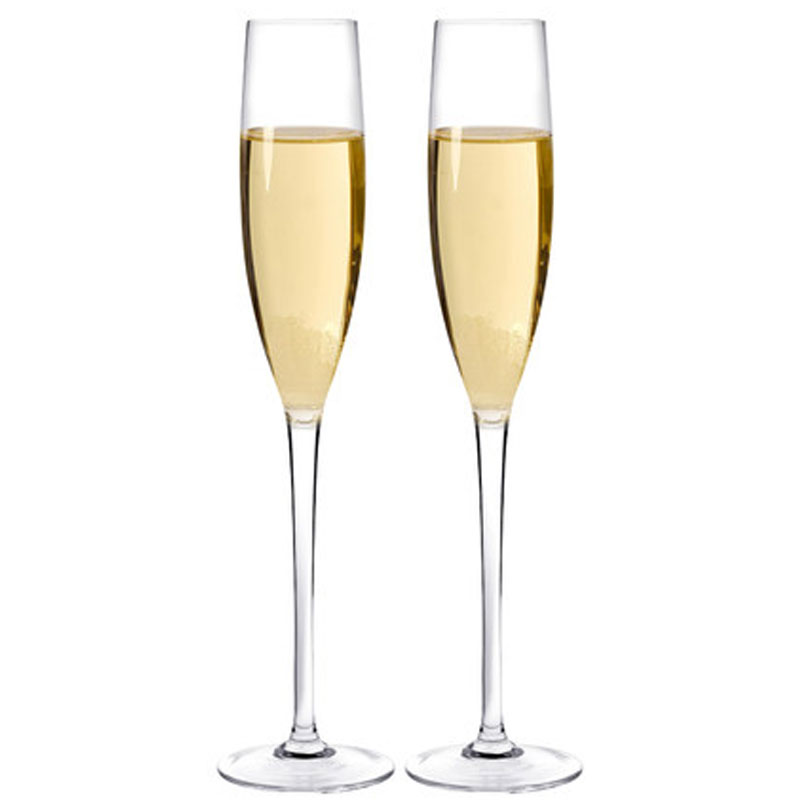 水晶香槟杯子套装家用高脚杯甜酒杯气泡酒杯 简约水杯通用家居器皿 水具