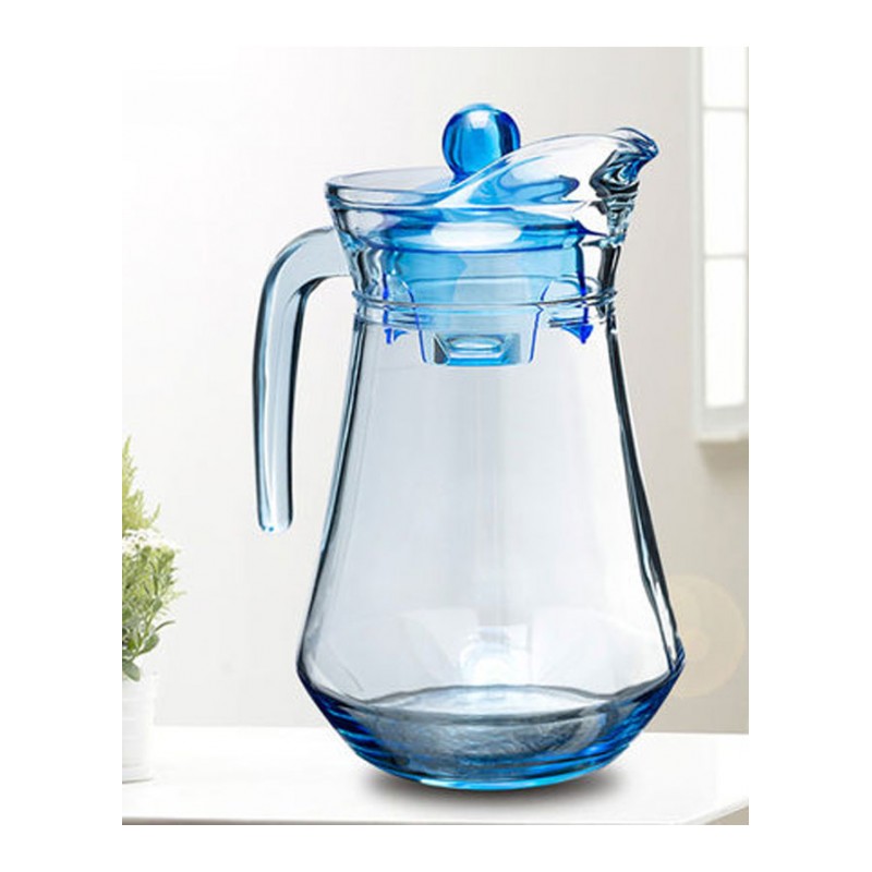 玻璃冷水壶扎壶凉水杯茶壶家用套装凉水壶简约现代透明 生活日用 家居器皿水具水杯
