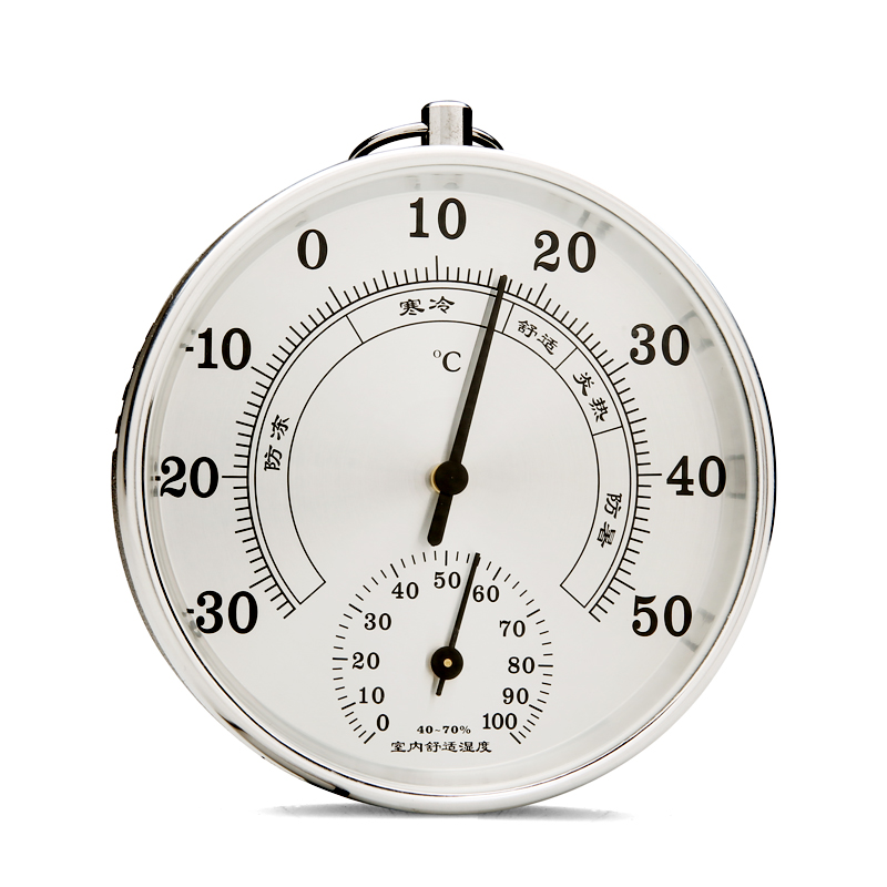家用温度计室内干湿指针温度计高精度湿度计台式挂式大棚温湿度表