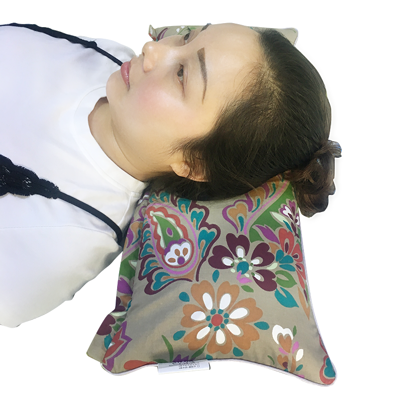 颈椎枕头修复颈椎专用枕成人荞麦牵引枕芯决明子硬枕圆形护颈枕头
