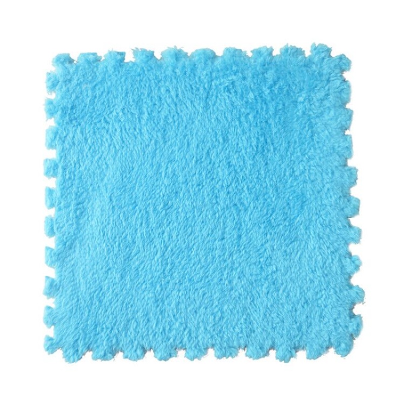 泡沫拼接地毯绒面拼图地垫爬行垫榻榻米卧室地毯加密绒毛地垫加厚