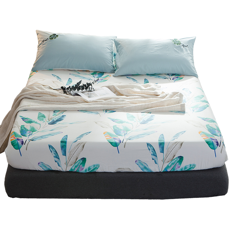 北欧全棉床笠单件1.8m床垫保护套简约纯棉床单床罩床垫套子