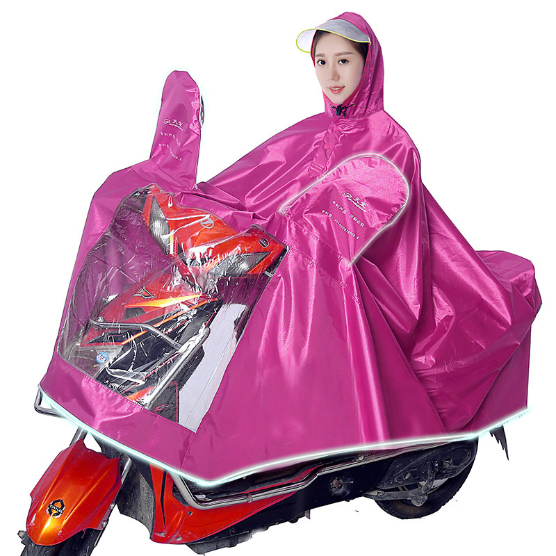 单人雨衣电瓶电动车摩托车牛津布加大加厚成人男女士雨披