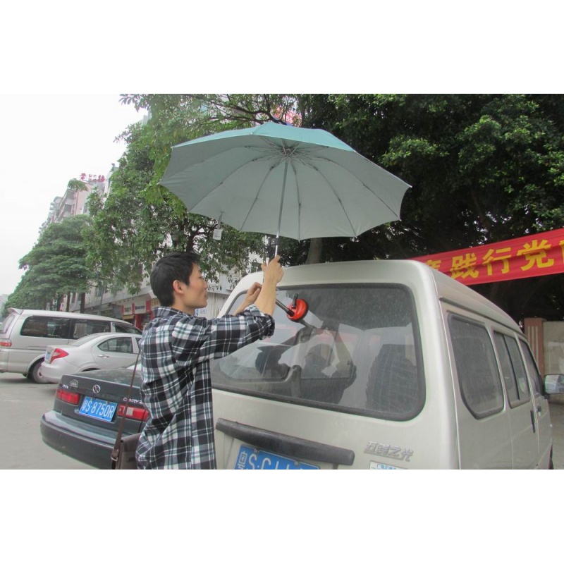 吸盘式汽车遮阳防晒伞架创意奇特小商品雨伞架教练车专用遮阳伞