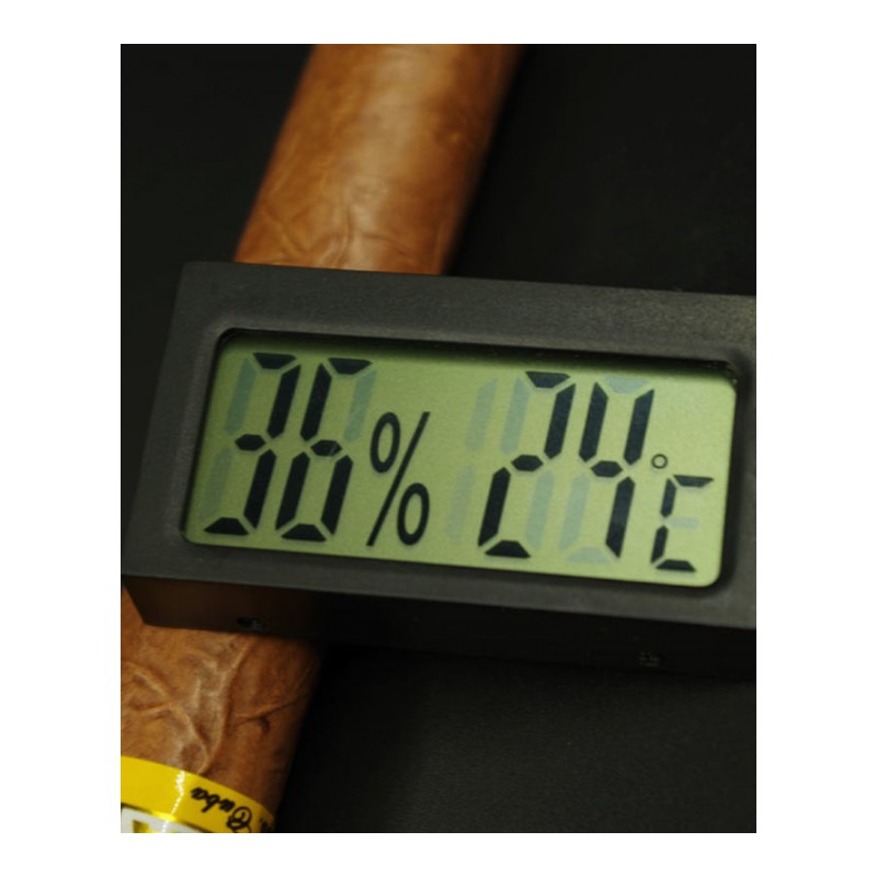 高精度温湿度计雪茄保湿盒配件嵌入式迷你电子数显长条室内爬虫