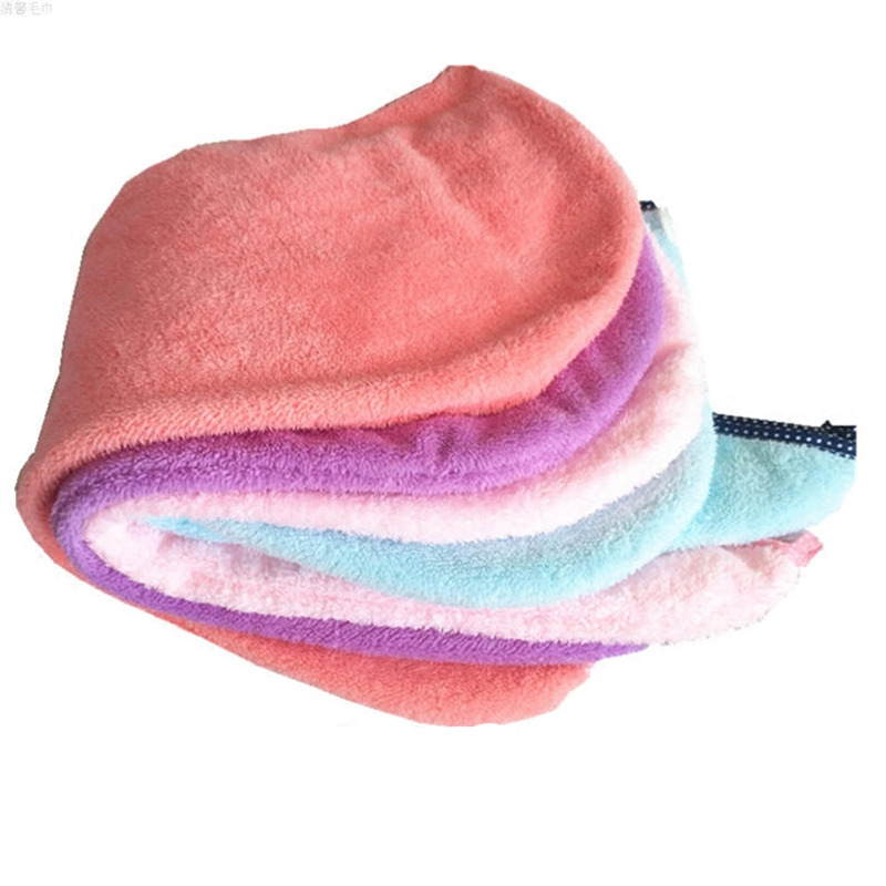 2条装擦头速干珊瑚绒成人浴帽干帽超吸水干女士包头巾