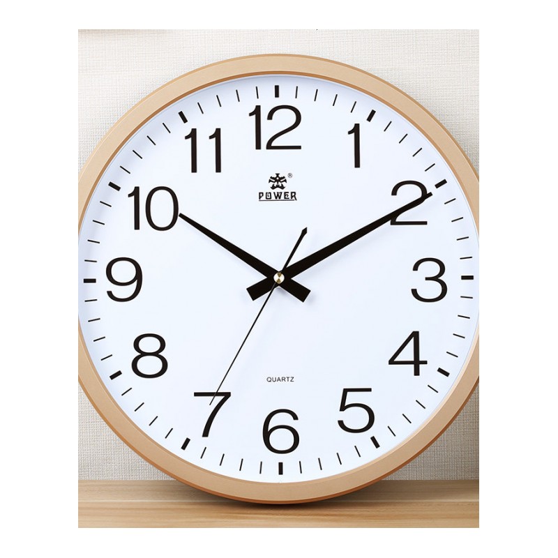 霸王钟表挂钟客厅创意欧式挂表现代简约家用静音卧室电子石英时钟