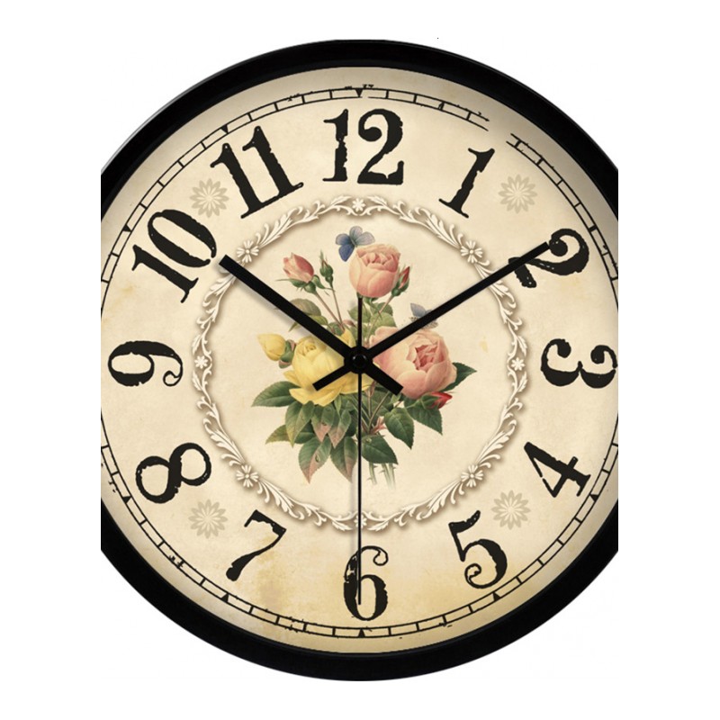大号复古欧式钟表石英钟创意静音挂钟客厅时尚时钟个性挂表时钟