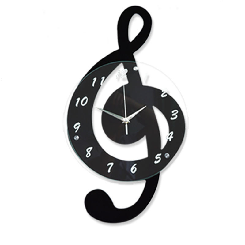 北欧音符音乐钟表挂钟客厅创意现代简约个性静音时尚钟艺术挂表
