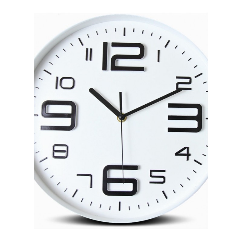 北欧钟表挂钟静音客厅时钟现代简约时尚创意圆形石英办公室钟表