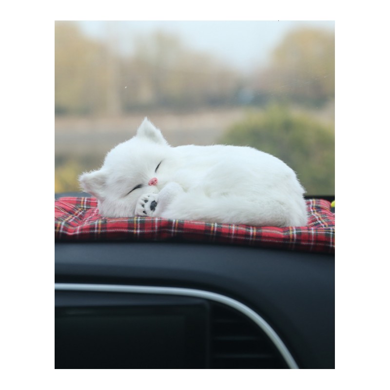 仿真猫咪睡猫创意礼品家居车载装饰摆件毛绒玩具动物模型生日