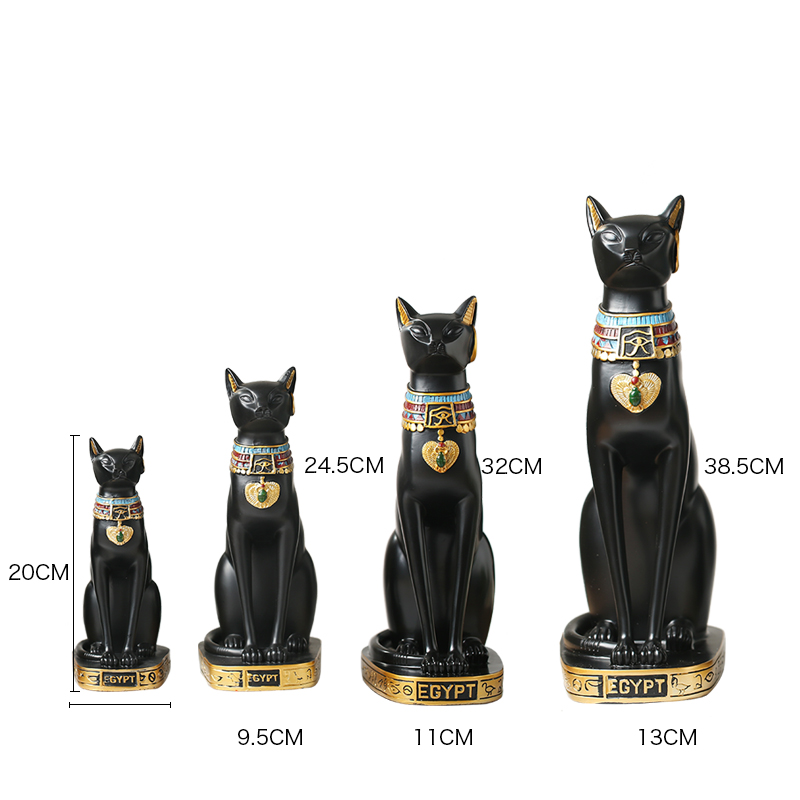 家居饰品 埃及猫神 欧式树脂创意装饰品 招财猫客厅电视柜摆件