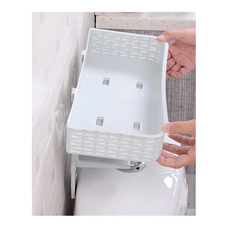 创意马桶置物架 卫生间架子浴室厕所洗手间壁挂免打孔吸盘 马桶架