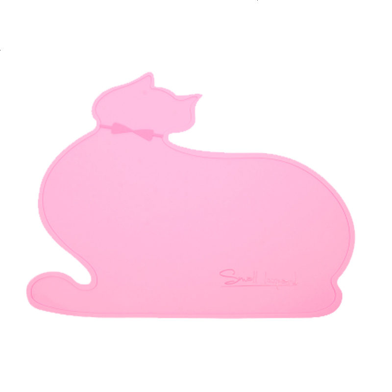 猫咪餐垫硅胶垫子食用级别硅胶材质 防水防滑宠物餐垫