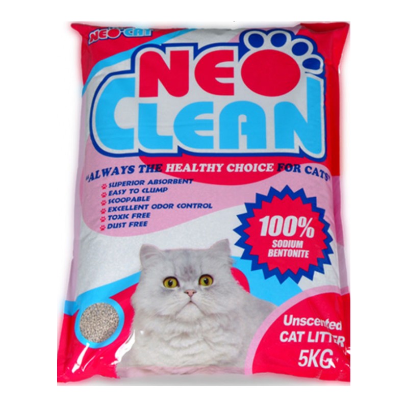 NEO猫砂 低敏无香型膨润土猫砂矿砂 结团猫砂无粉尘5kg