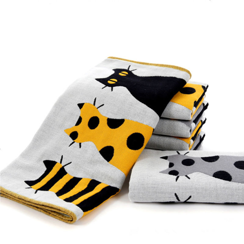 日本 S.T 宠物毛巾 [吸水柔软.卖萌气质] 四层纯棉棉纱 人猫通用