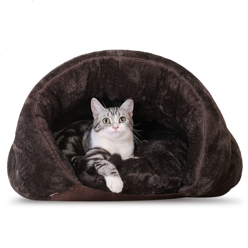 猫窝猫睡袋封闭式别墅猫咪猫窝夏季保暖猫垫子猫屋猫房子宠物用品