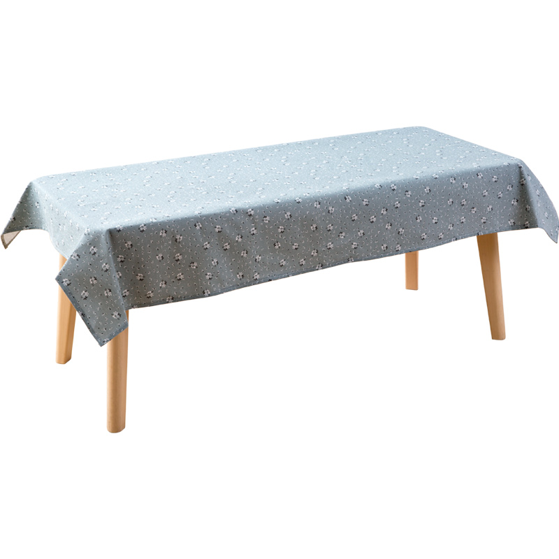 四方达日式碎花桌布客厅棉麻茶几布 布艺长方形餐桌垫台布餐桌布