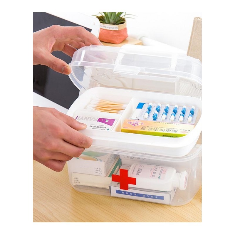 家用药箱儿童医药箱宝宝收纳箱小药盒家庭便携首饰整理箱百宝箱