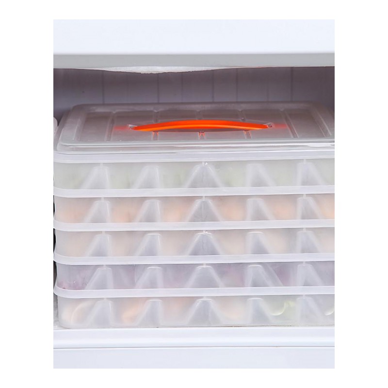 食品级饺子盒放冷冻饺子的速冻冰箱保鲜盒托盘带盖多层家用收纳盒