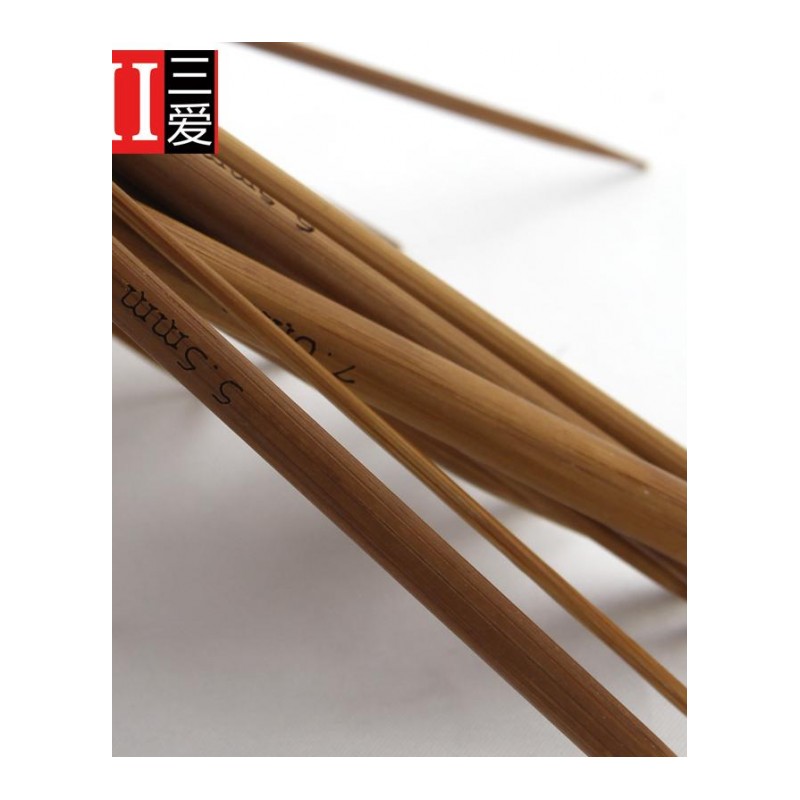 炭化竹针毛衣针环形针 手工针编织工具套装棒针毛线针编织针