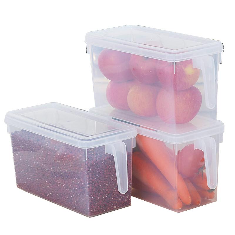冰箱收纳盒长方形抽屉式鸡蛋盒食品冷冻盒厨房收纳保鲜塑料储物盒