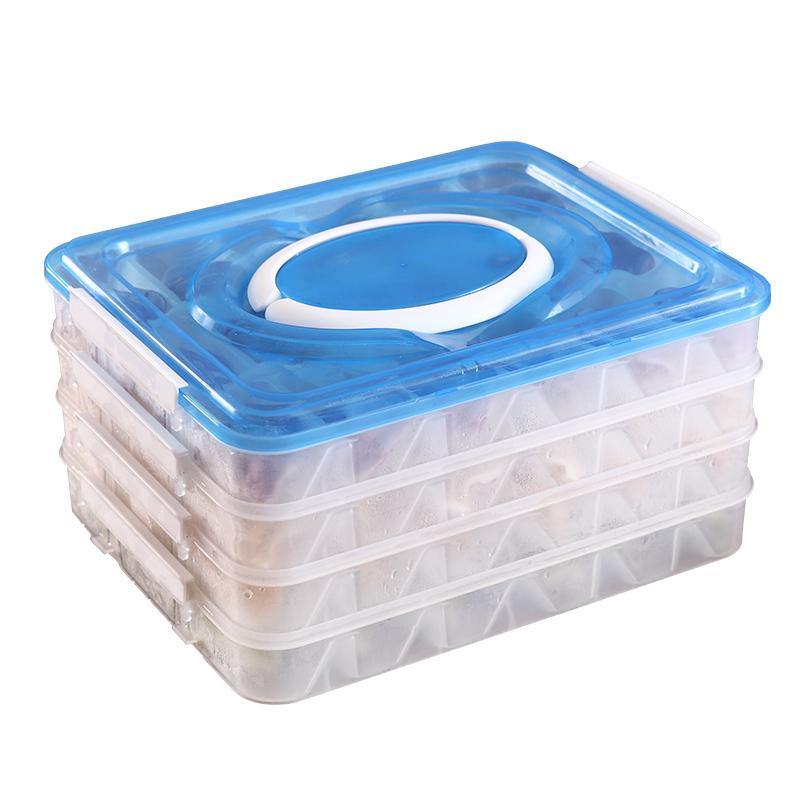 饺子盒 冻饺子多层速冻冰箱保鲜收纳盒鸡蛋盒水饺馄饨盒混沌托盘