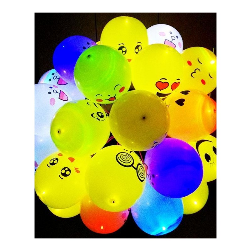 光的气球带会亮灯地推夜光小礼品微商彩色儿童卡通多款批發
