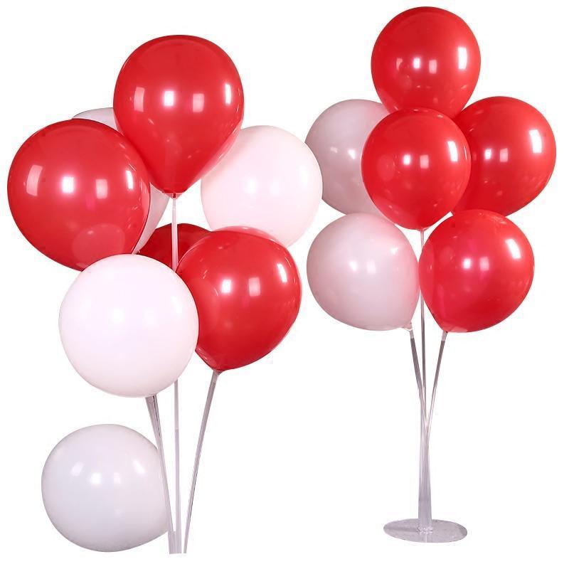 婚房布置结婚飘空气球生日婚房布置透明气球托杆告白气球波波球