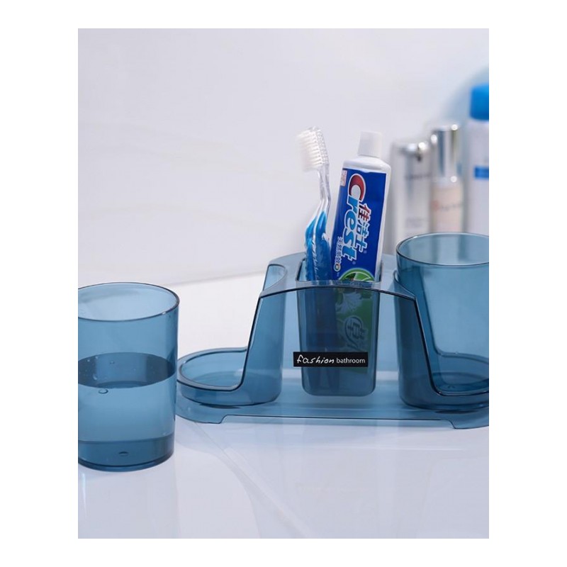 卫生间牙膏置物牙刷架套装漱口杯洗漱杯刷牙杯牙具盒牙筒牙缸杯