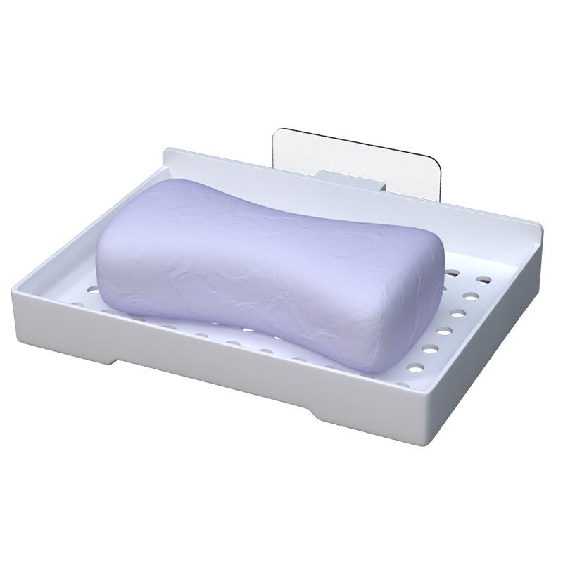 创意肥皂盒吸盘壁挂式皂架免打孔大号卫生间置物架沥水旅行香皂盒