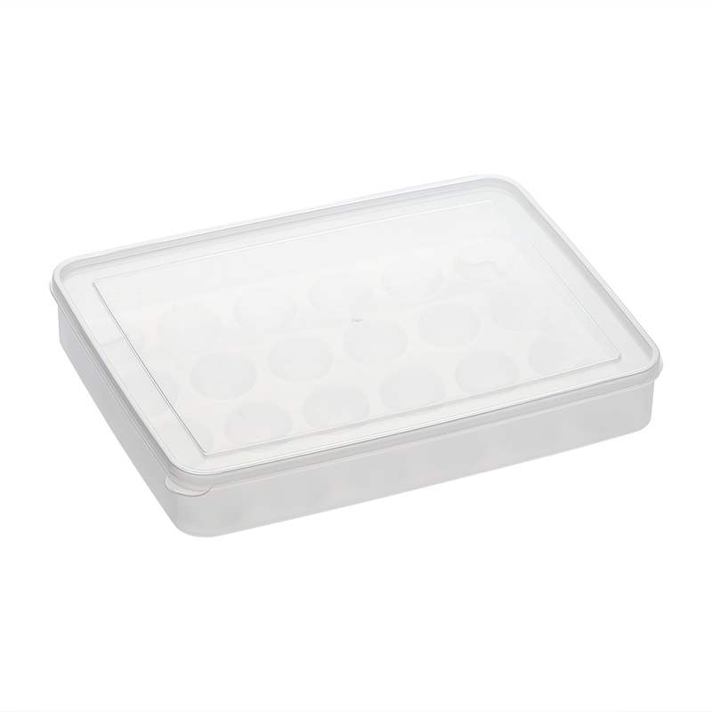 鸡蛋收纳盒冰箱密封式速冻冷冻饺子盒馄饨盒家用24格鸡蛋盒保鲜盒日用家居