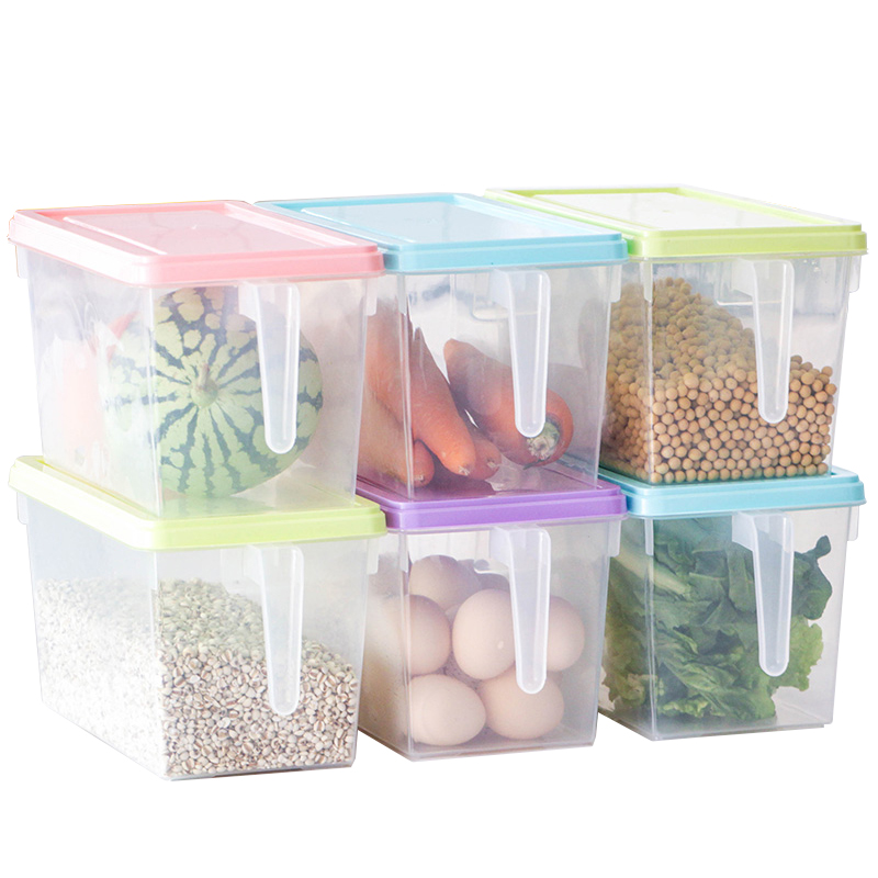 冰箱收纳盒抽屉式冷冻食品水果盒厨房收纳盒保鲜塑料储物盒鸡蛋盒日用家居