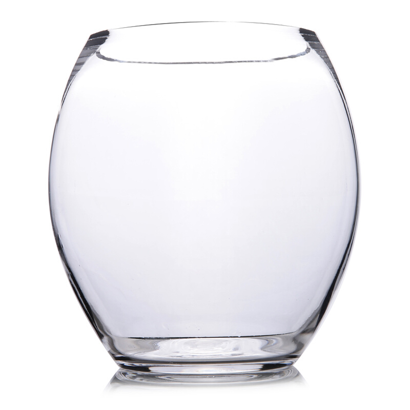 水培植物玻璃瓶花盆绿萝透明花瓶鱼缸水培玻璃花瓶水养植物花盆高20篮子中等日用家居