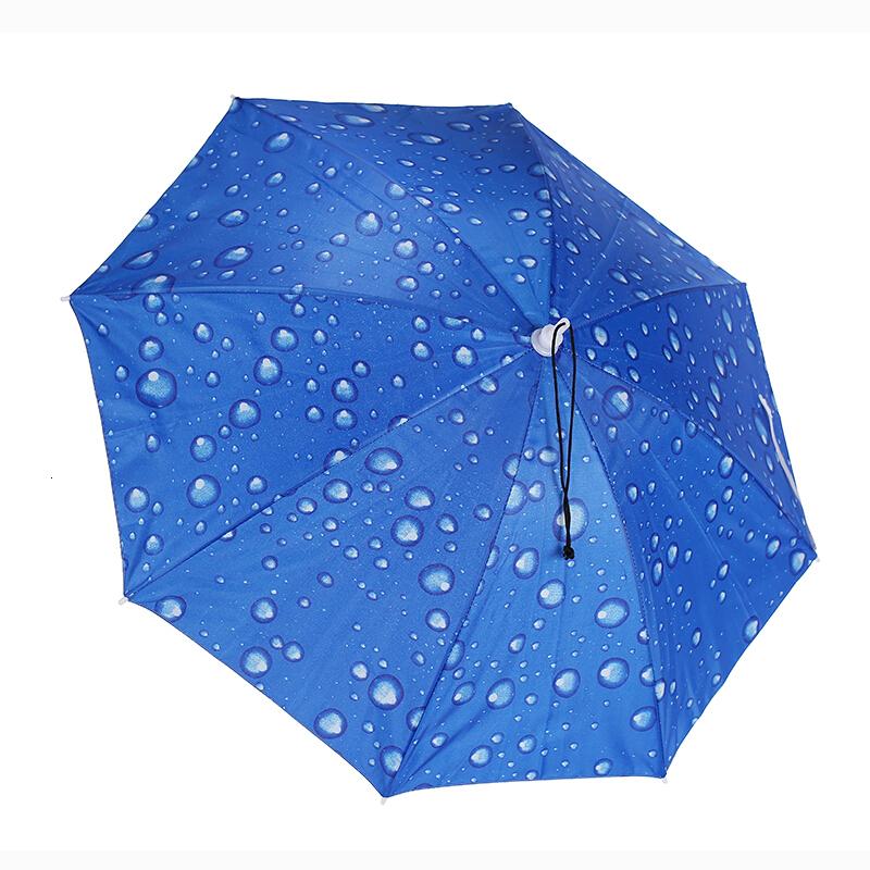 创意雨伞头带式儿童晴雨折叠头顶斗笠雨伞帽头戴伞免持式日用创意家居日用家居