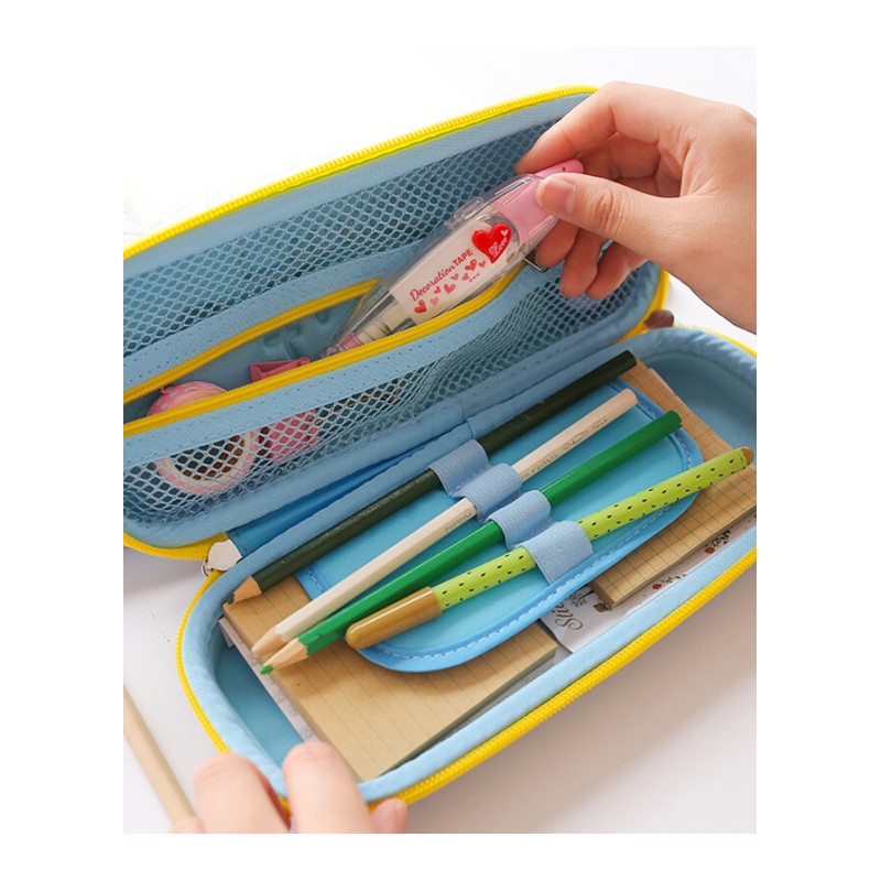 凯蒂猫EVA软胶儿童文具盒中小学生女孩拉链笔盒创意笔袋生活日用创意家居KT9320EVA拉链笔盒粉色日用家居