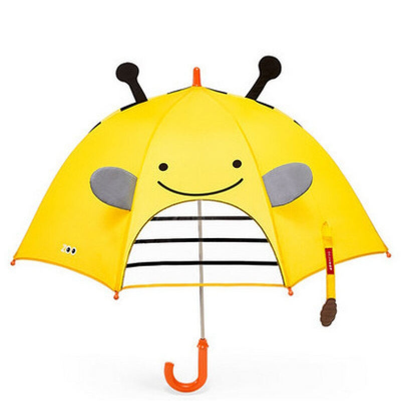 可爱动物园hop儿童宝宝卡通雨伞长柄3D立体伞