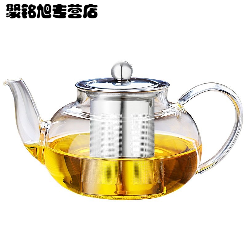 加厚玻璃茶具花茶壶套装整套不锈钢过滤红茶功夫煮泡茶器家用生活日用家庭清洁生活日用家居器皿水具水杯套装