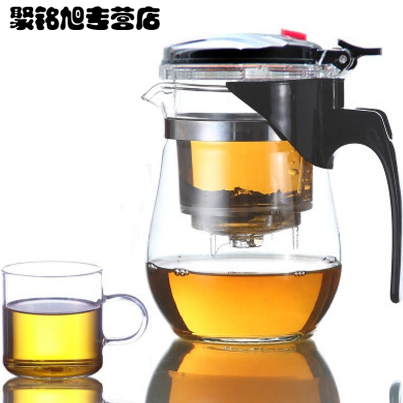 玻璃茶壶便携飘逸杯家用养生花茶壶可拆洗冲茶器过滤茶生活日用家居器皿水具水杯玻璃茶壶