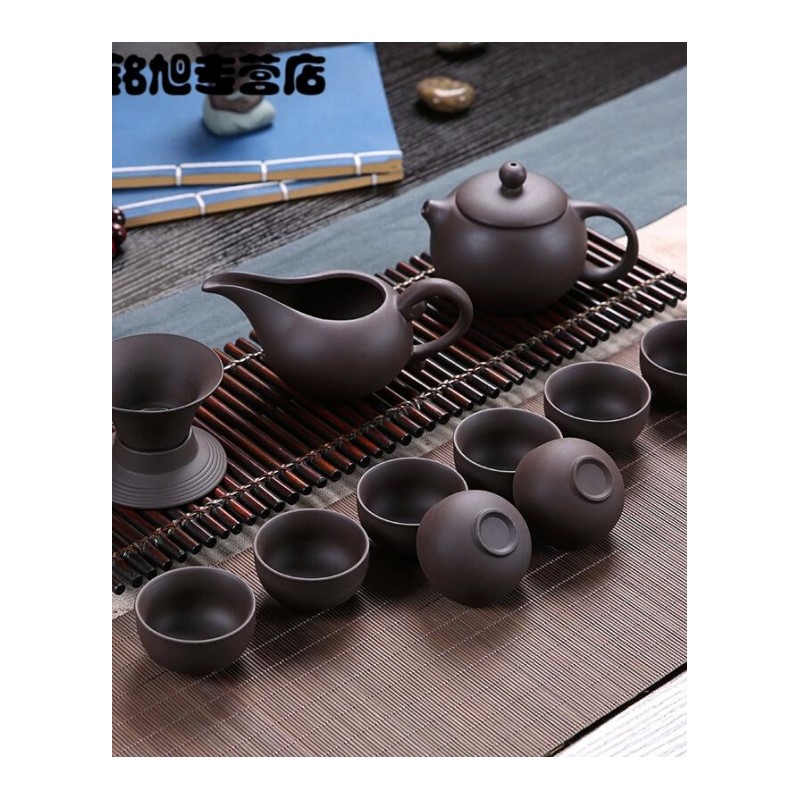 茶具套装陶瓷整套功夫茶具茶杯茶壶茶道实木茶盘泡茶套装简约家用简约