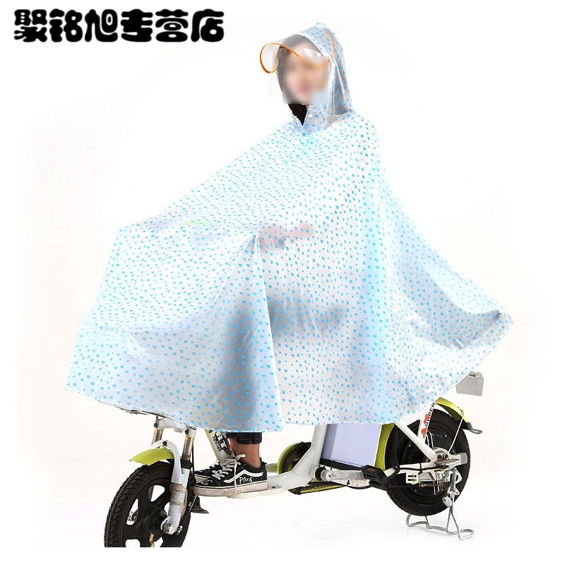 时尚透明雨衣电动车单人女士 摩托车雨衣 成人自行车雨披夏季四季男女简约小清新晴雨用具雨披/雨衣