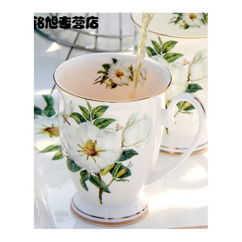 杯子陶瓷创意欧式马克杯带盖大容量骨瓷水杯早餐杯牛奶咖啡杯多款多色多功能生活日用家居器皿